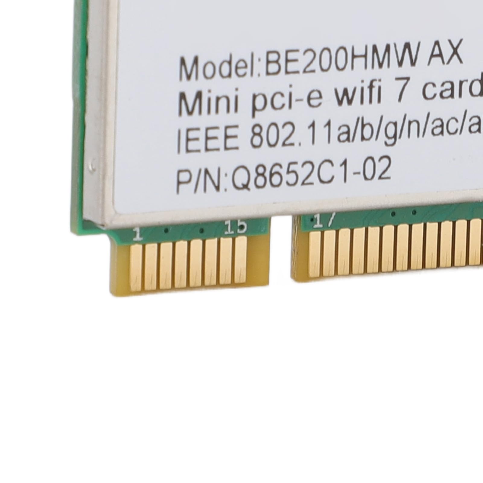 Scheda Wireless WiFi 7 Mini PCI E Tri Band 8774Mbps 2.4G 5.8G 6G Bluetooth 5.4 Adattatore di Rete per PC Desktop e Portatile