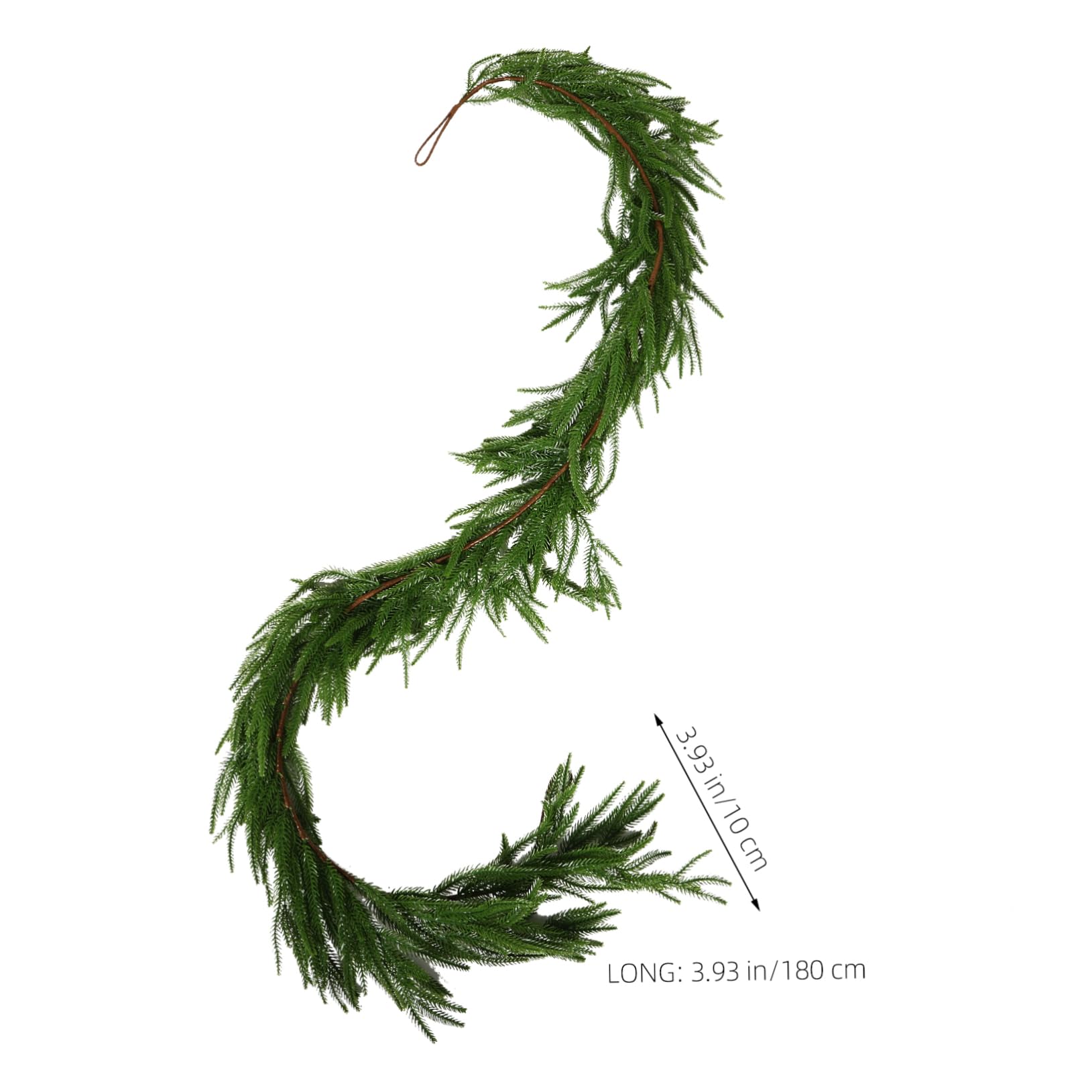 Luxshiny Guirnalda de Agujas de Pino Artificiales Guirnalda de Vegetación para Decoración de Fiesta Navideña para Repisa Metros
