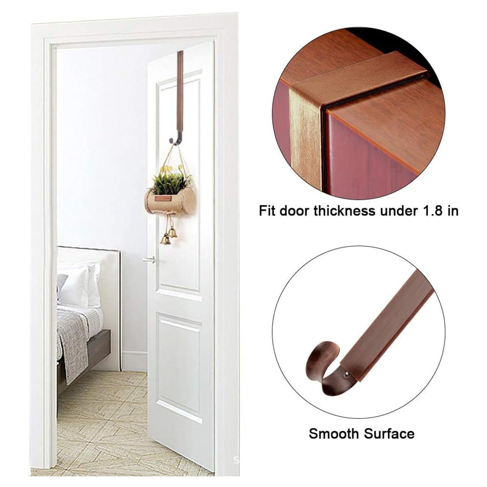 12 Ganci Per Ghirlande Natalizie Regolabili - In Silicone, Riutilizzabili, Per Porte, Camini, Scale - Foto 12