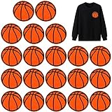 20 Stück Basketball-Stickerei-Aufnäher zum Aufbügeln und Aufnähen, für Kleidung, Jeans, Jacken, Hüte, Kleider, DIY-Zubehör