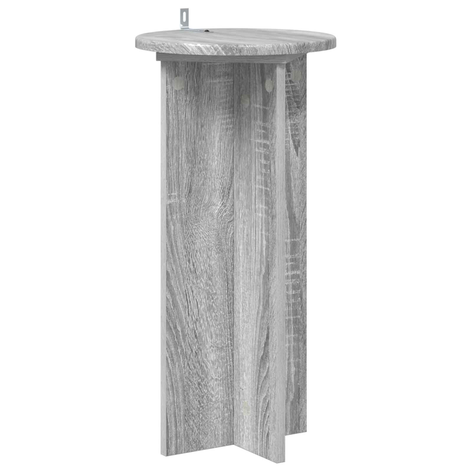 Set di 2 supporti per piante, grigio Sonoma, 60 cm