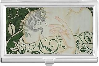 Beauty Vine Snake Chinese Style Watercolor Business Card Holder Case Pocket Box Wallet