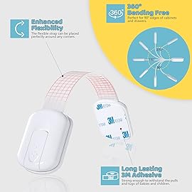 4our Kiddies Child Safety Cabinet Locks for Babies (2 Pack) Child Proof Latches for Cabinets and Drawers Doors, Baby Proofing Cabinet Strap Locks for Cupboards, Fridge, Toilet and Closet