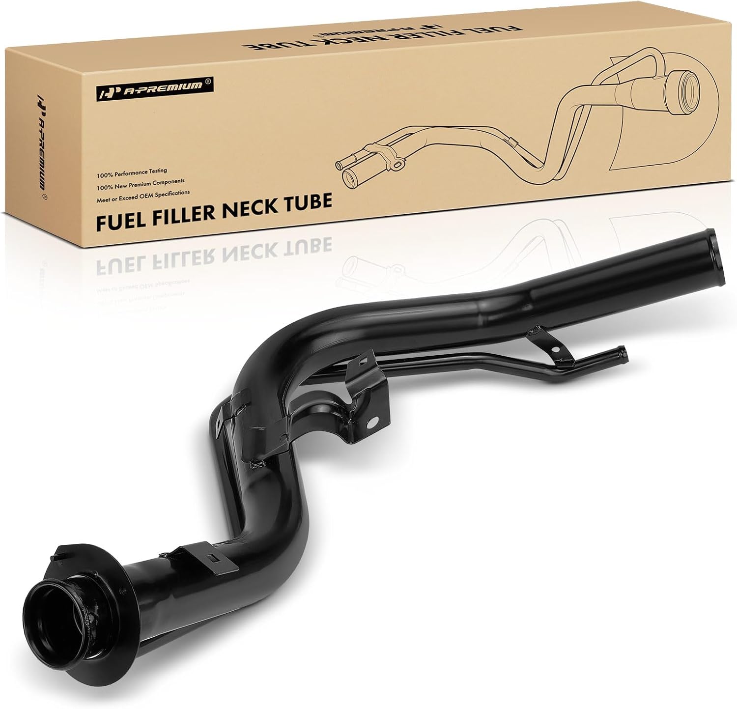 A-Premium Fuel Tank Filler Neck Pipe Hose Compatible with Ford Escort 1997 & Mercury Tracer 1997