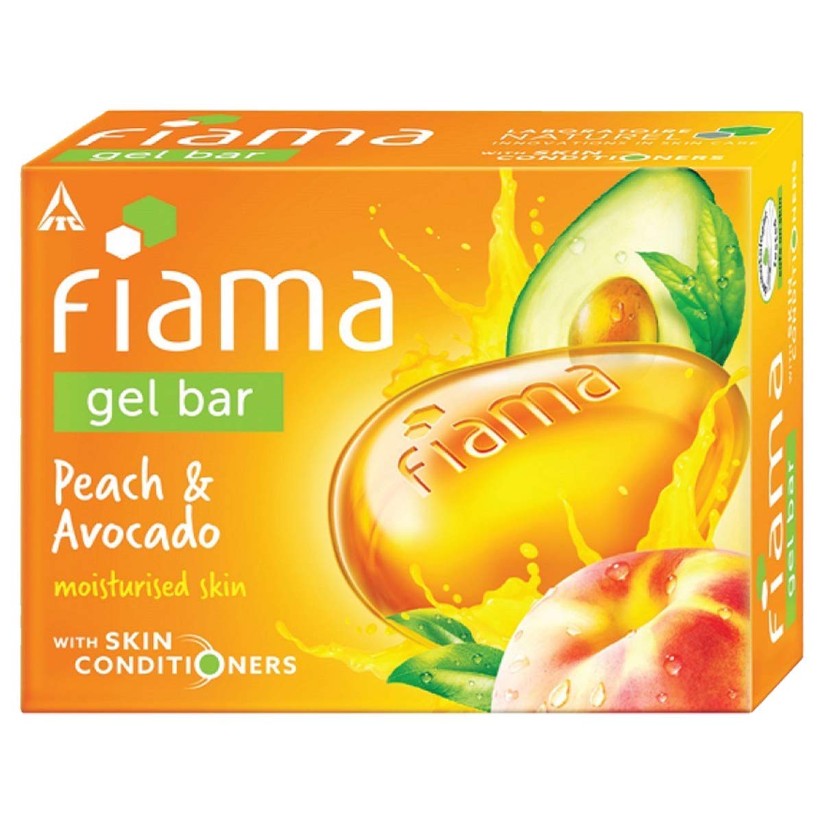 FXXXCUWUU Fiama Gel Bar Peach And Avocado For Moisturized Skin, 125g Soap, Pack of 6