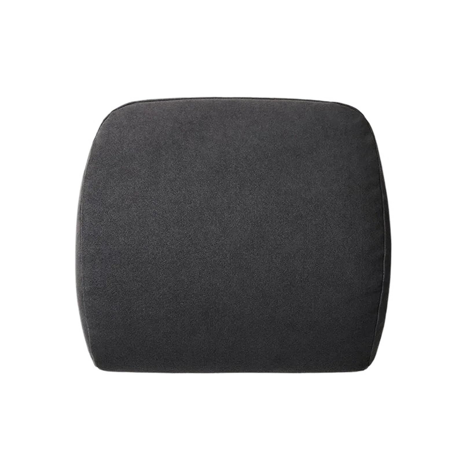 POAWUDJA Car Pillow Fit For Tesla Model 3/Y Faux Fur Rebound Vehicle Mounted Head Pillow Backrest Cushion Removable Cover(Waist support)