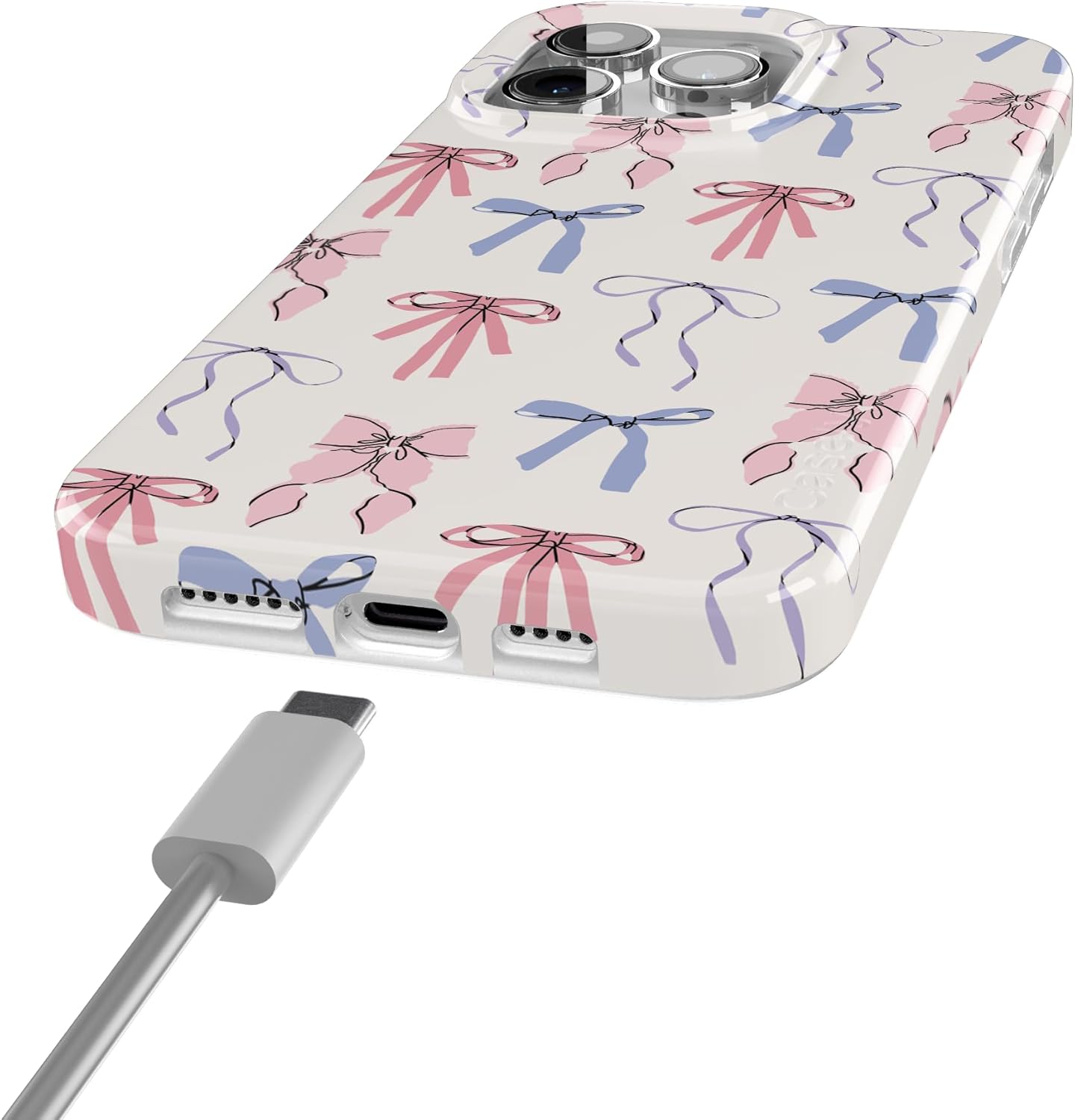 Casely iPhone 15 Pro Max Case | Coquette Girlie | Pastel Bows | Compatible with MagSafe | Classic Ultra Slim Design - Image 7