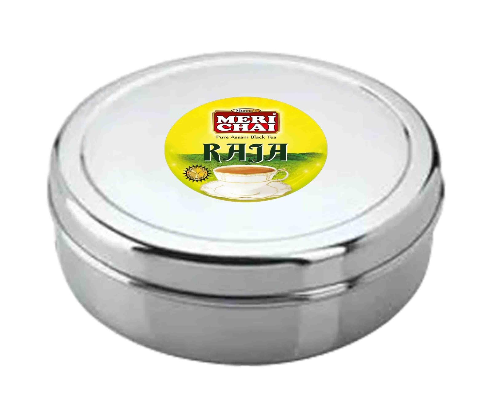 Meri Chai Raja Pure Assam Tea 500g Steel Box