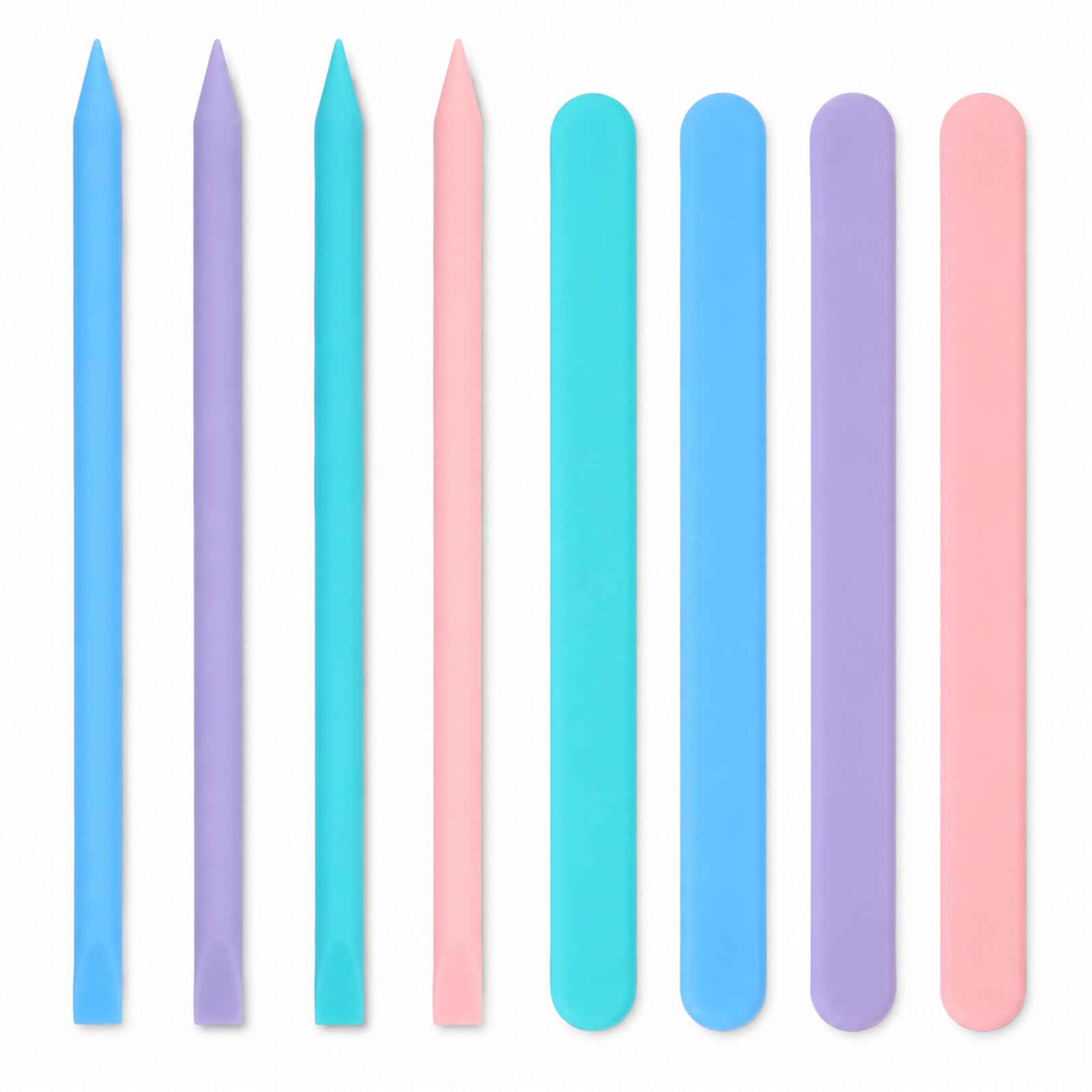8 Pcs Silicone Stir Sticks Colored Silicone Sticks Paint Stirrers