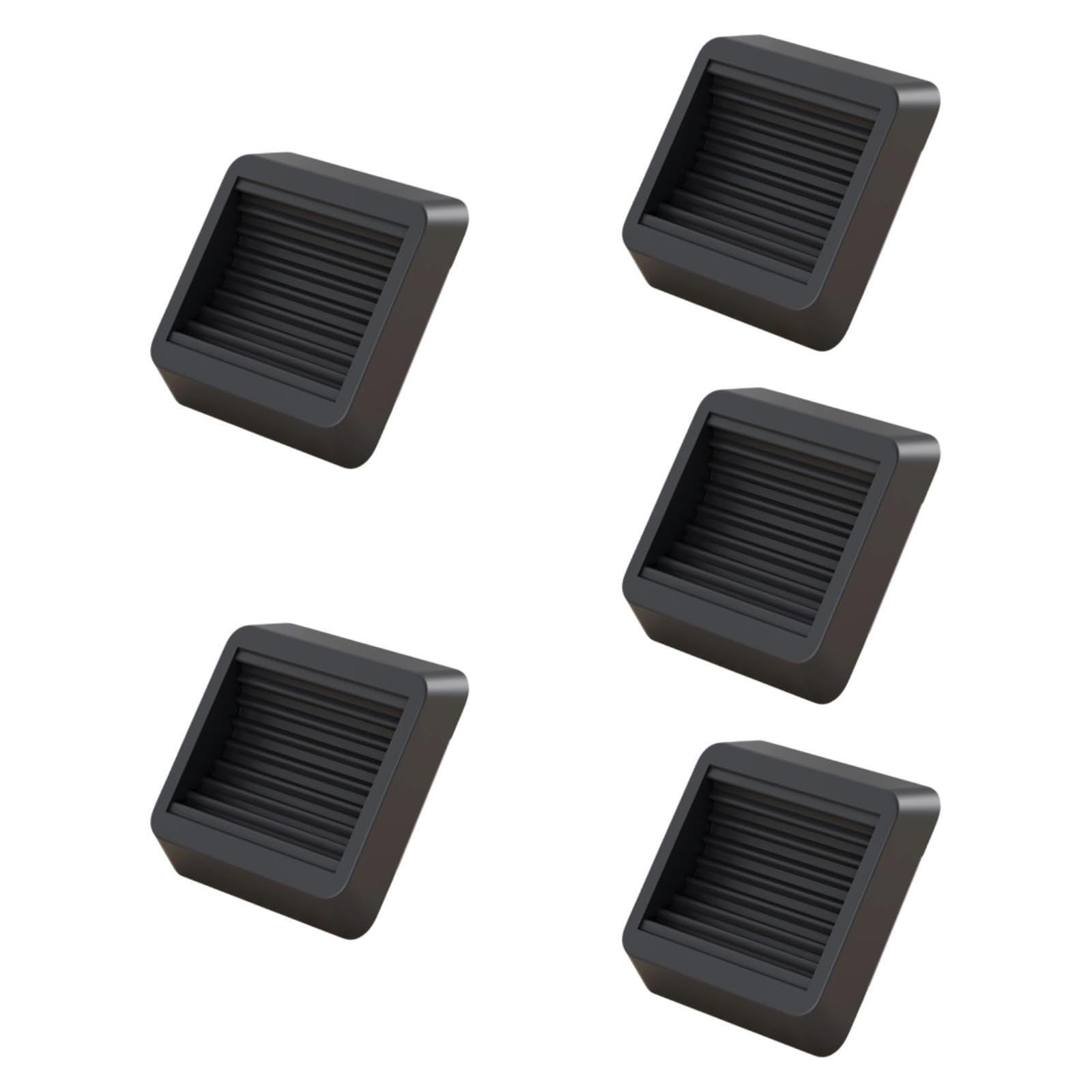 QIXCXAZ Multi Furniture Caster Cups Maintain Stability And Easily Both Carpet And Hardwood Scratching Recliners Furniture Coasters For Heavy Black Rubber