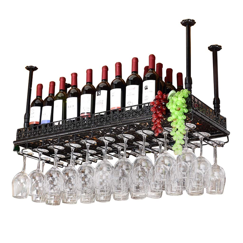 Cave à vin de plafond et étagère porte-bouteille avec lumière intégrée