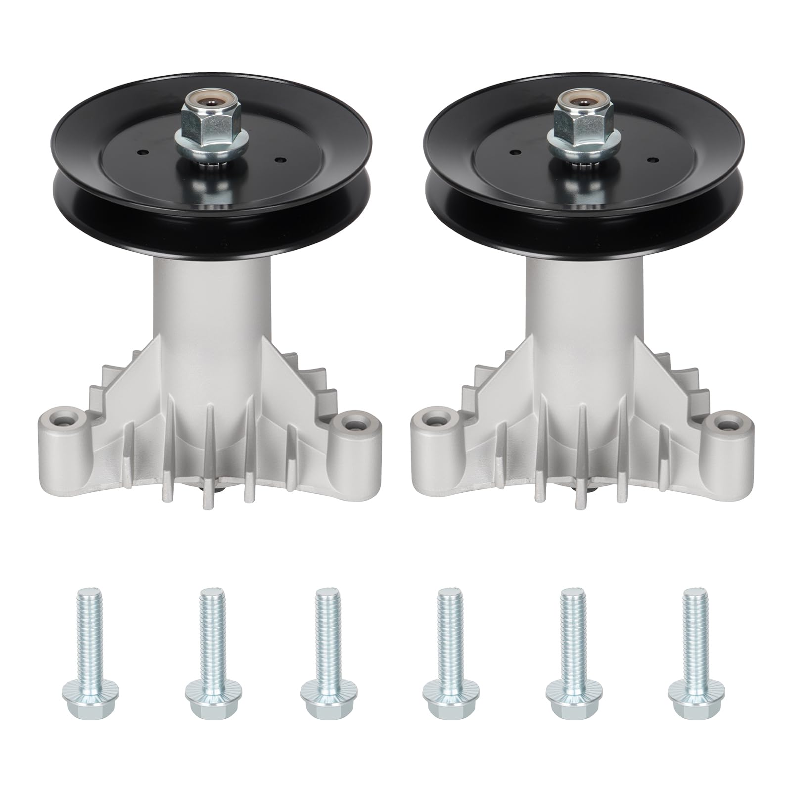 AEagle Conjunto de mandril de husillo para 130794 532130794 + 2 poleas 129861 1535 173436 con pernos de montaje en agujeros roscados