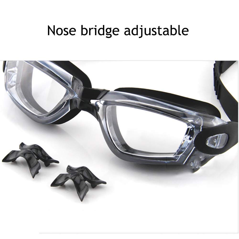 Pływające gogle bez przecieków ochrona przed zaparowaniem UV Crystal Clear Vision Triathlon Pływanie Gogle z bezpłatnym etui ochronne dla dorosłych mężczyzn kobiet młodzieży