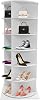 Zapatero giratorio, torre zapatera de niveles giratorios, organizador de zapatos giratorio de pie libre 360° tipo Lazy Susan para entrada, sala (6 niveles/blanco/23.62 * 23.62 * 56.2 pulgadas) 1