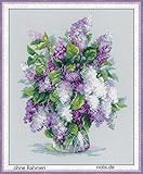 RIOLIS 14 Count Gentle Lilac Counted Cross Stitch Kit, 9.5 x 11.75