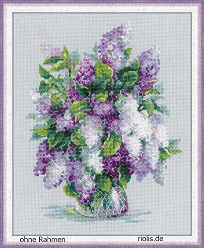 RIOLIS - Gentle Lilac 1447, Floral Cross Stitch Kits 9½