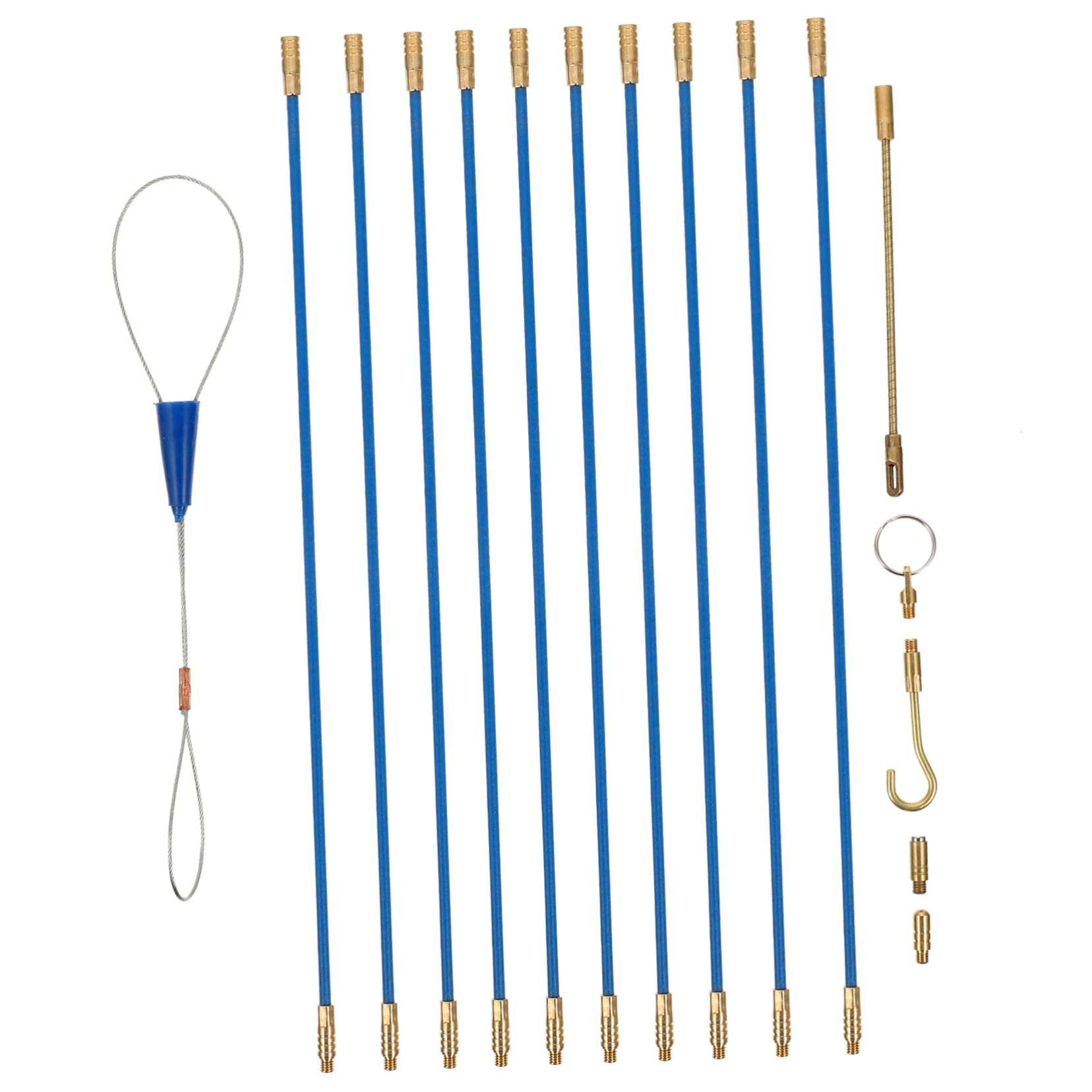 OSALADI 2sätze Kabelziehset Für Elektrische Kabel Teiliges Fiberglas-fischbandset Für Wanddurchführungen Für Elektroinstallationen Unterdecken Und Mehr