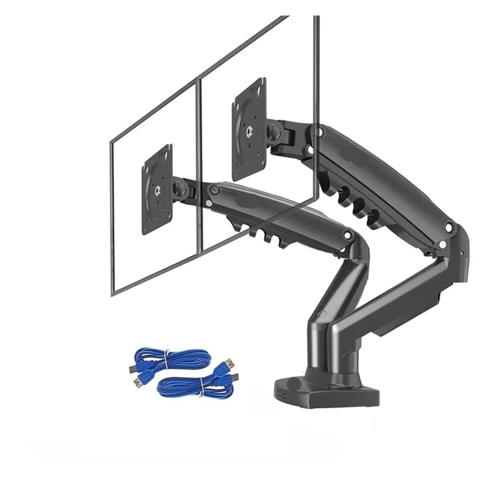 Bras de support double moniteur F160 pour un espace de télétravail productif et moderne