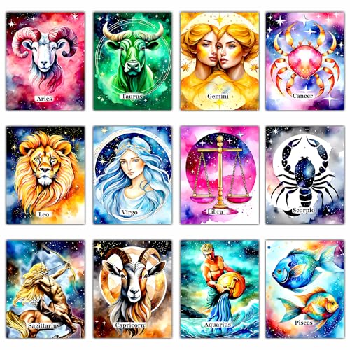 Zodiac Wall Art Prints - Astrology Bedroom & Office Decor