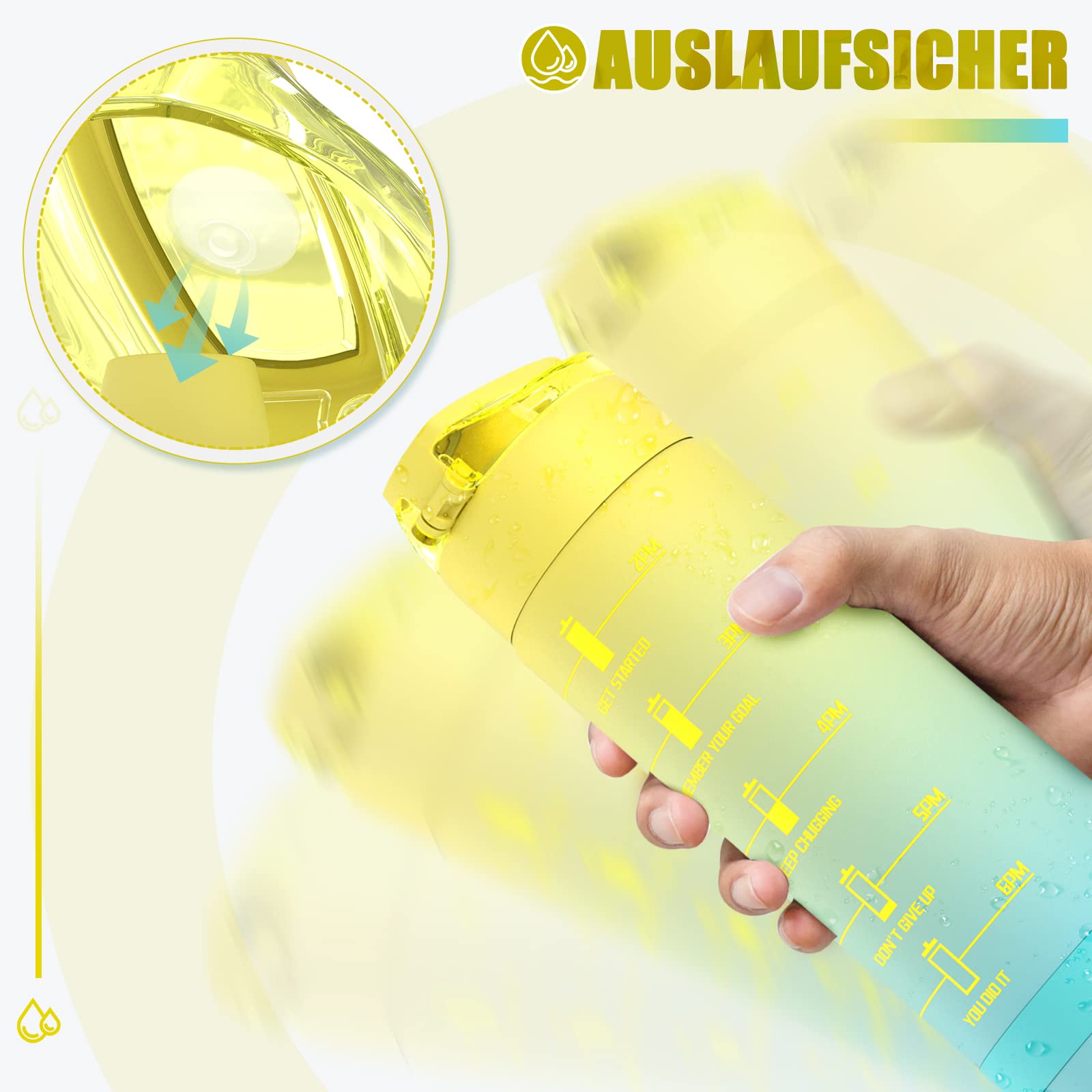 Borraccia Sport TITIROBA TKK - Capacità 450 Ml, Colore Blu
