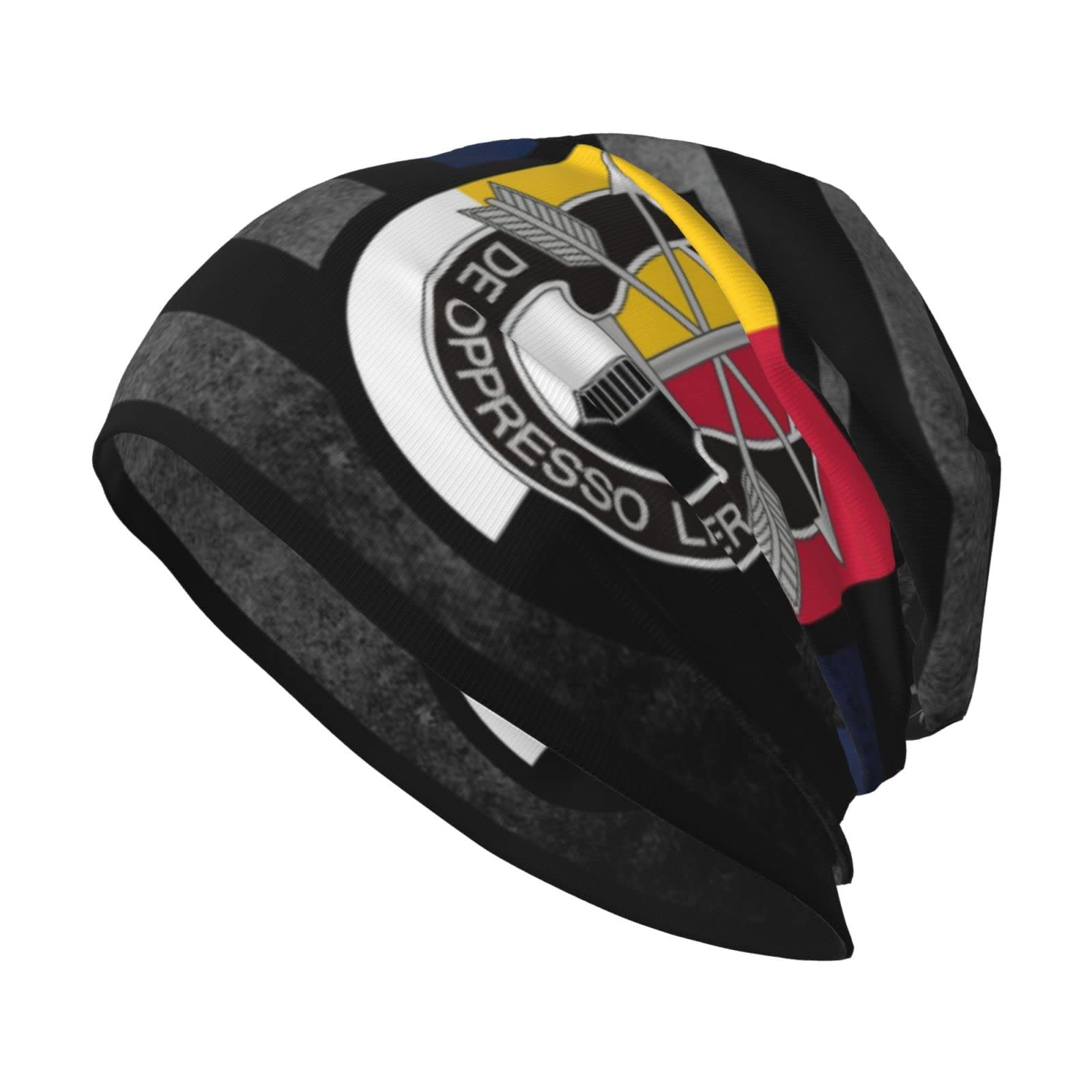 Qauirfe Us Army 3rd Special Forces Group Beanie Hat Men Women Stretch Slouchy Warm Skull Knit Beanies Cap for Winter