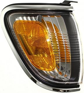 For Toyota Tacoma Turn Signal/Side Marker Light 2001 02 03 2004 Passenger Side TO2521161 | 81610-04080 Park/Marker Combo; w/Bright Bezel