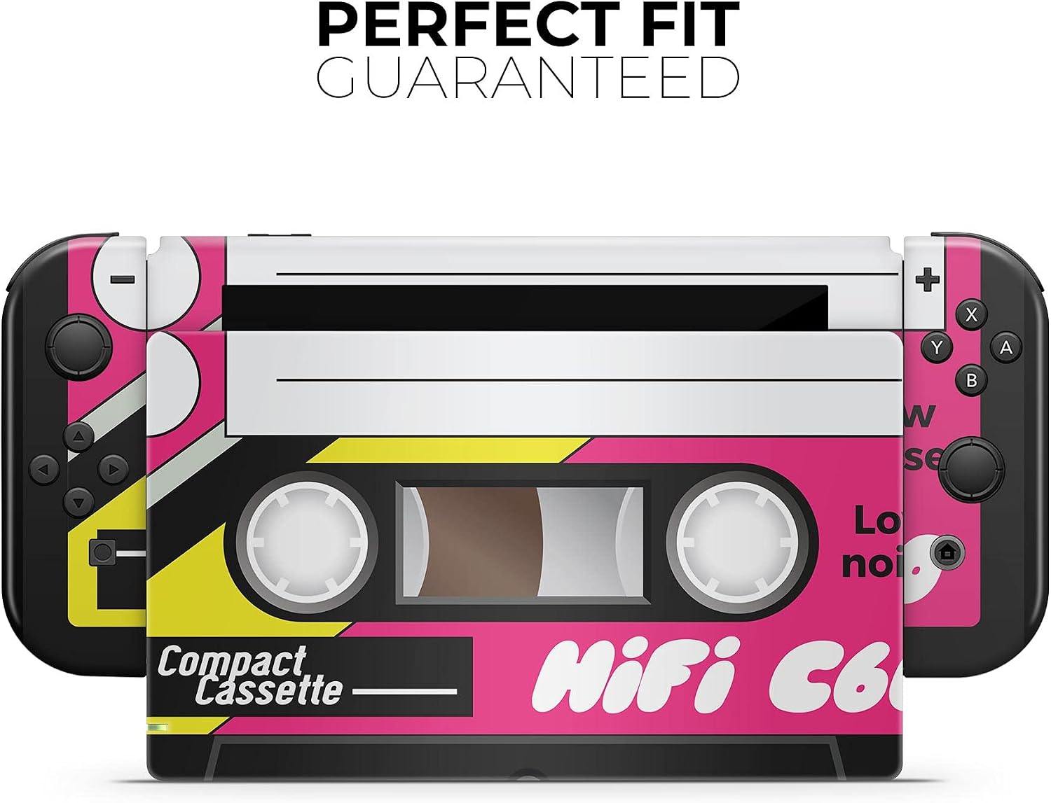 Design Skinz - Compatible with Nintendo Switch Console + Joy-Con - Skin Decal Protective Scratch-Resistant Removable Vinyl Wrap Cover - Vintage Retro Audio Cassette Tape V2 image 4