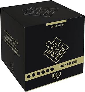Comprar Black Box Puzzle de 1000 piezas, caja negra con motivo sorpresa sin plantilla, puzle pesado para adultos exigentes, caja de puzle natural (2025)