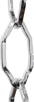 RCH Hardware CH-S57-30-PC-10 Steel Chandelier Chain, Polished Chrome 10 Feet