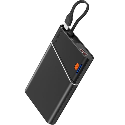 Aaoyun Portable Charger Power Bank 10000mAh 22.5W PD Fast Charging Black