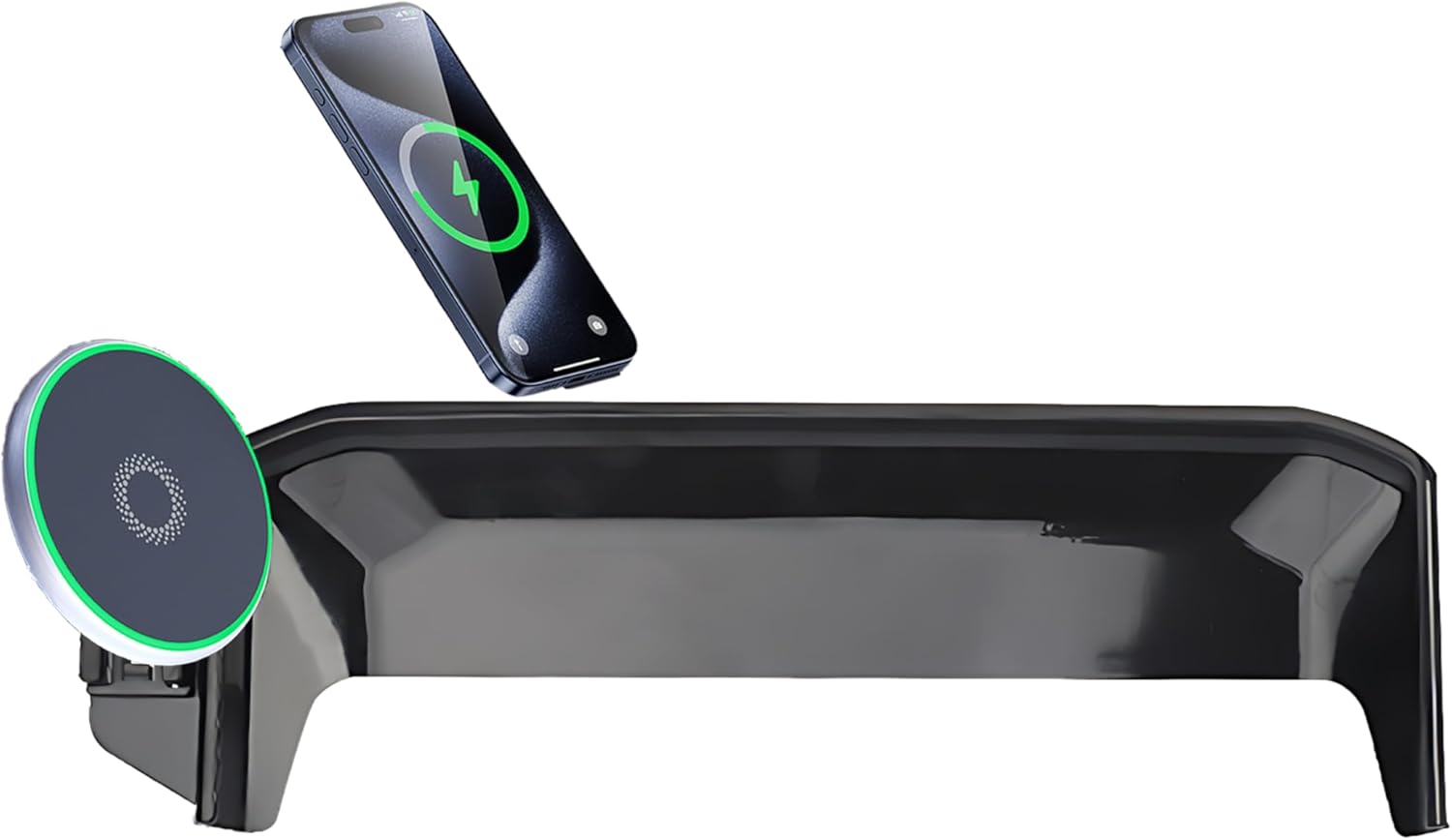 Car Phone Holder for 2022-2024 Mitsubishi Outlander Accessories Apply to 9 Inch Touch Screen Fixed Clip 15W Fast Wireless Charger Screen Fixed Clip Cell Phone Mount Hands-Free