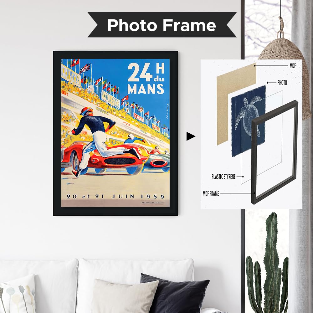 Amazon.co.jp: ヴィンテージカーレースポスター-モナコグランプリ