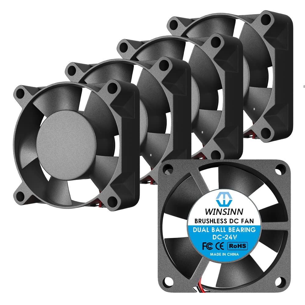 WINSINN 30mm Fan 24V Dual Ball Bearing DC Brushless Quiet Cooling 3010 30x10mm