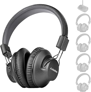 Avantree Quartet-Extra - 2.4G RF Wireless Add-On Headphones Quartet Multiple Listening System, Scalable to 100