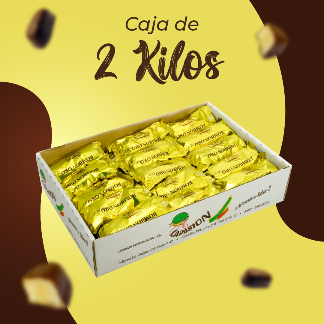 LAPASION Bizcocho Cubierto de chocolate | Bizcochos Ideales para Merienda y Desayunos | Bizcochos con Chocolate de Cobertura | Bizcocho Morenitos | Bizcochos Bombón Oro |2 Kilos | Bolleria y Dulces