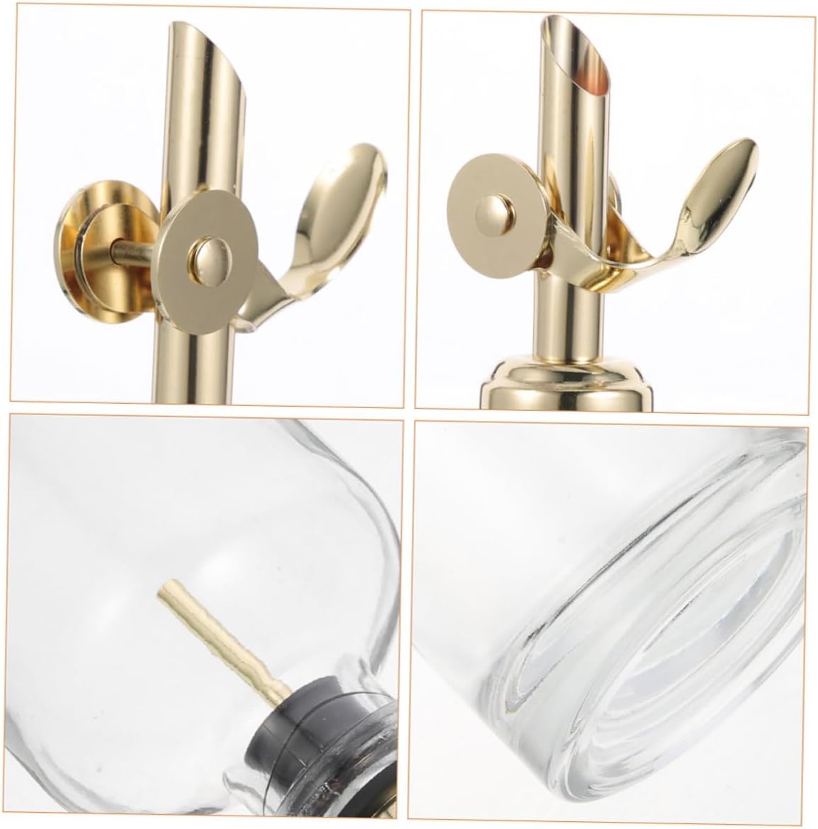 2pcs Automatic Opening Closing Oil Control Pot Kitchen Oil Bottle Dispenser Bottle Spray for Cooking and Vinegar Dispenser