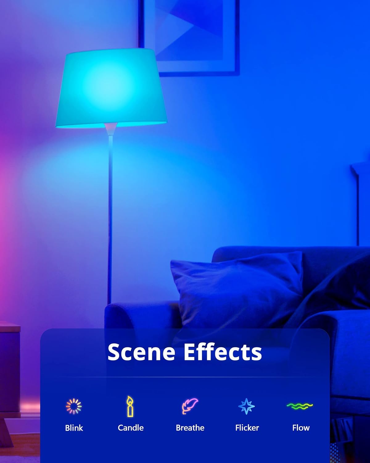 Crazy Deals VOCOlinc Smart Light Bulbs Dimmable,A21 LED Smart Bulb,RGBW Ambiance WiFi Smart Bulbs That Work with Alexa Google Home & Apple HomeKit,E26 9.5W 850LM 60W Equivalent No Hub Required 2.4GHz Only(3PACK)