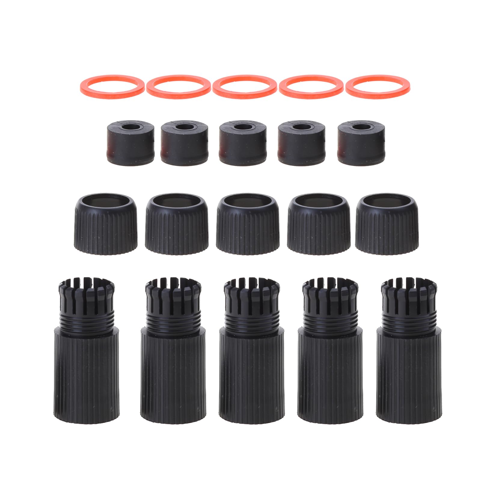 BOLOUY 5PC RJ45 Couplers IP67 Ethernets Networks Cable Connectors Straight-Through Header Broadband Networks Cable Extenders