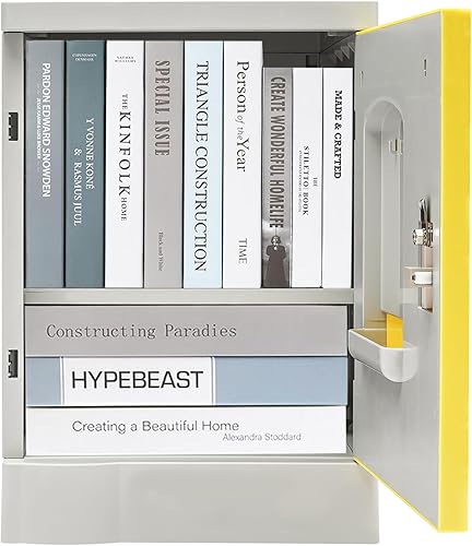 Miniatura 6 de Armario de almacenamiento con cerradura, gabinete de archivos independiente de ABS de 19 pulgadas con cerradura organizador de almacenamiento para