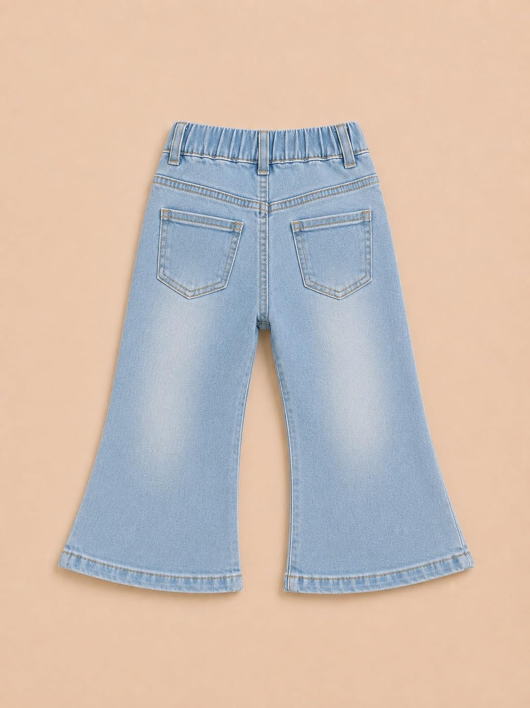 A.T.U.N. (ALL THINGS UBER NICE) Klassische Jeanshose für Mädchen aus 100% hochwertiger weicher Baumwolle mit elastischem Bund, bequem und zeitlos für Kinder