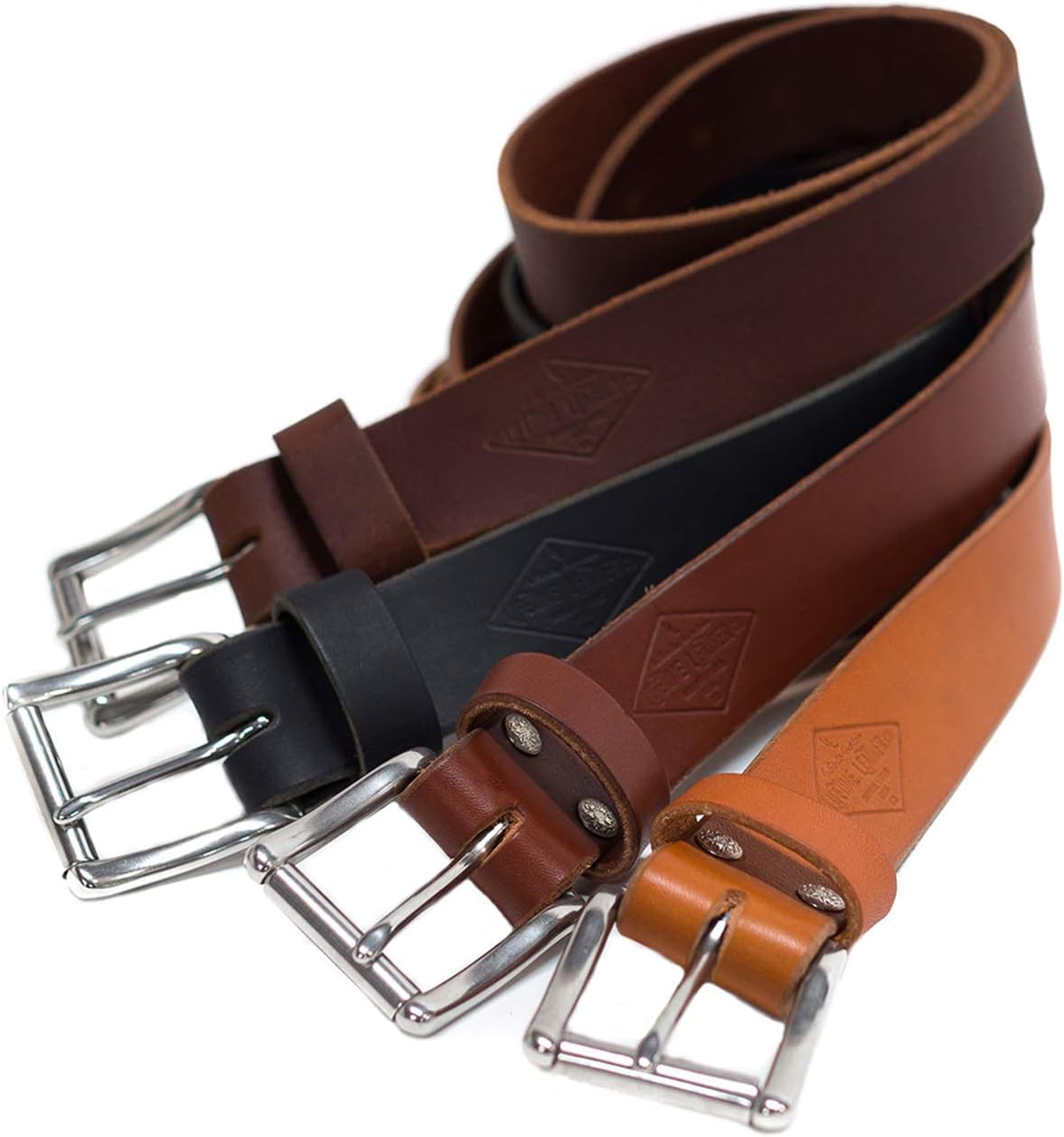 Authentic Leather Belt For Men, 1.5", Personalized Belt, Handmade in Arizona, Full Grain Leather, Lifetime Warranty