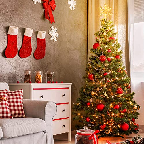 Brizled Snowflake Christmas Tree Topper, 9.5" Christmas Tree Star Treetop With 10 Warm White Lights, 120V Ul Certified Christmas Tree Star Clear Xmas Tree Ornaments For Christmas Tree Party Home Decor #TOP6