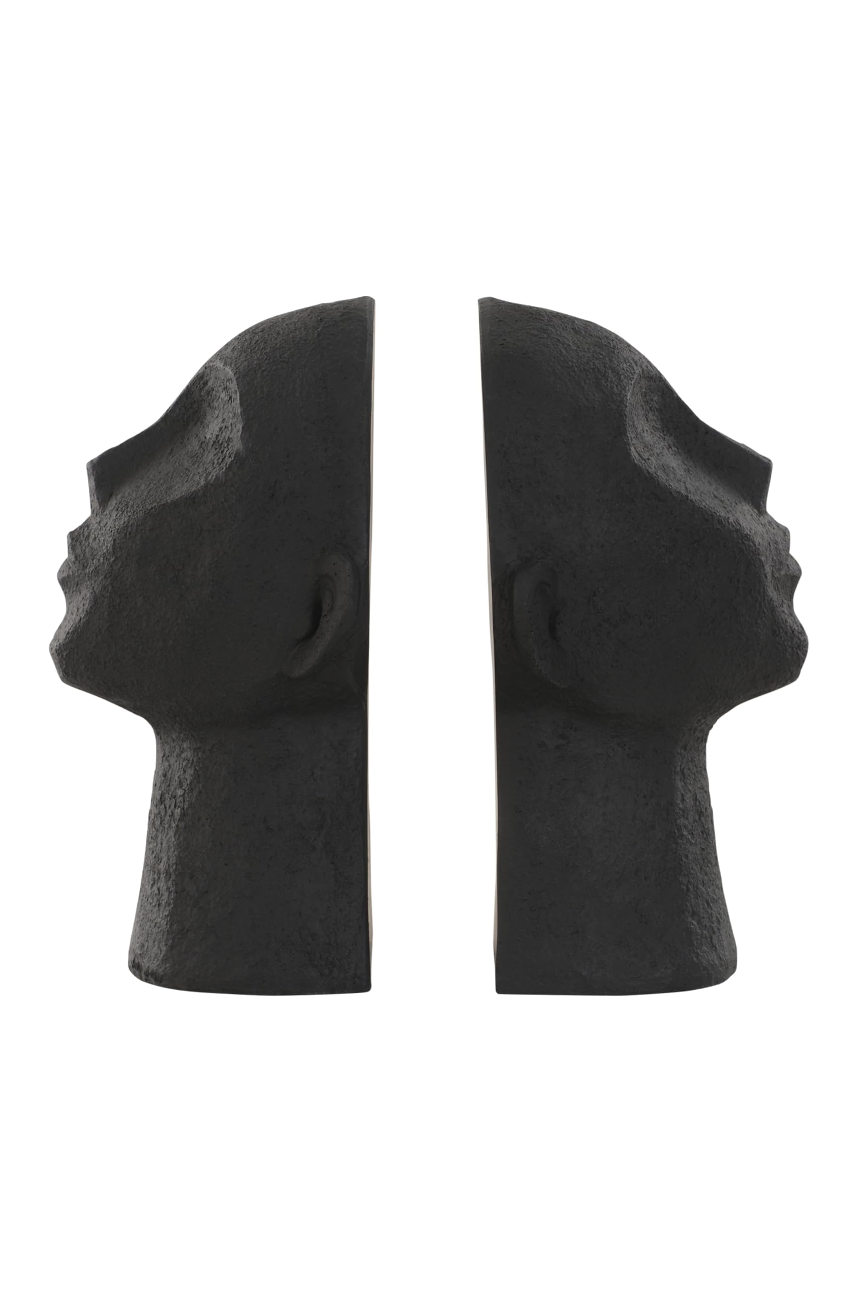 JOTEX Juego de 2 sujetalibros Decorativos Elegantes y Fuertes, Color Negro, 16 x 11 x 22,5 cm