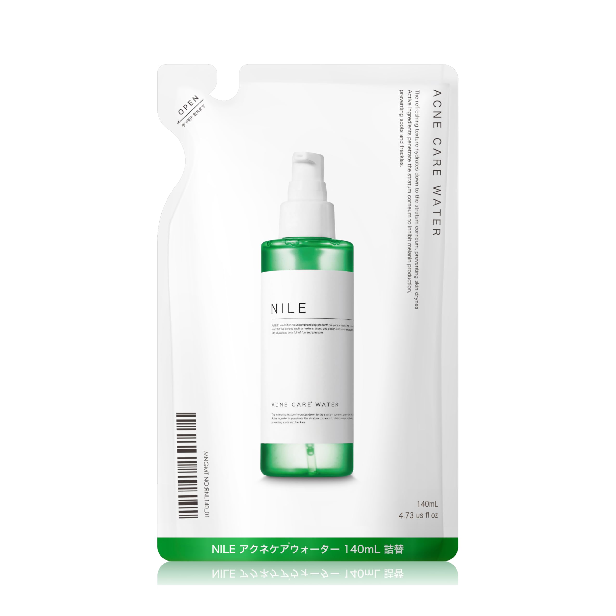 NILE ニキビ 化粧水 メンズ レディース医薬部外品 詰め替え用 140ml…