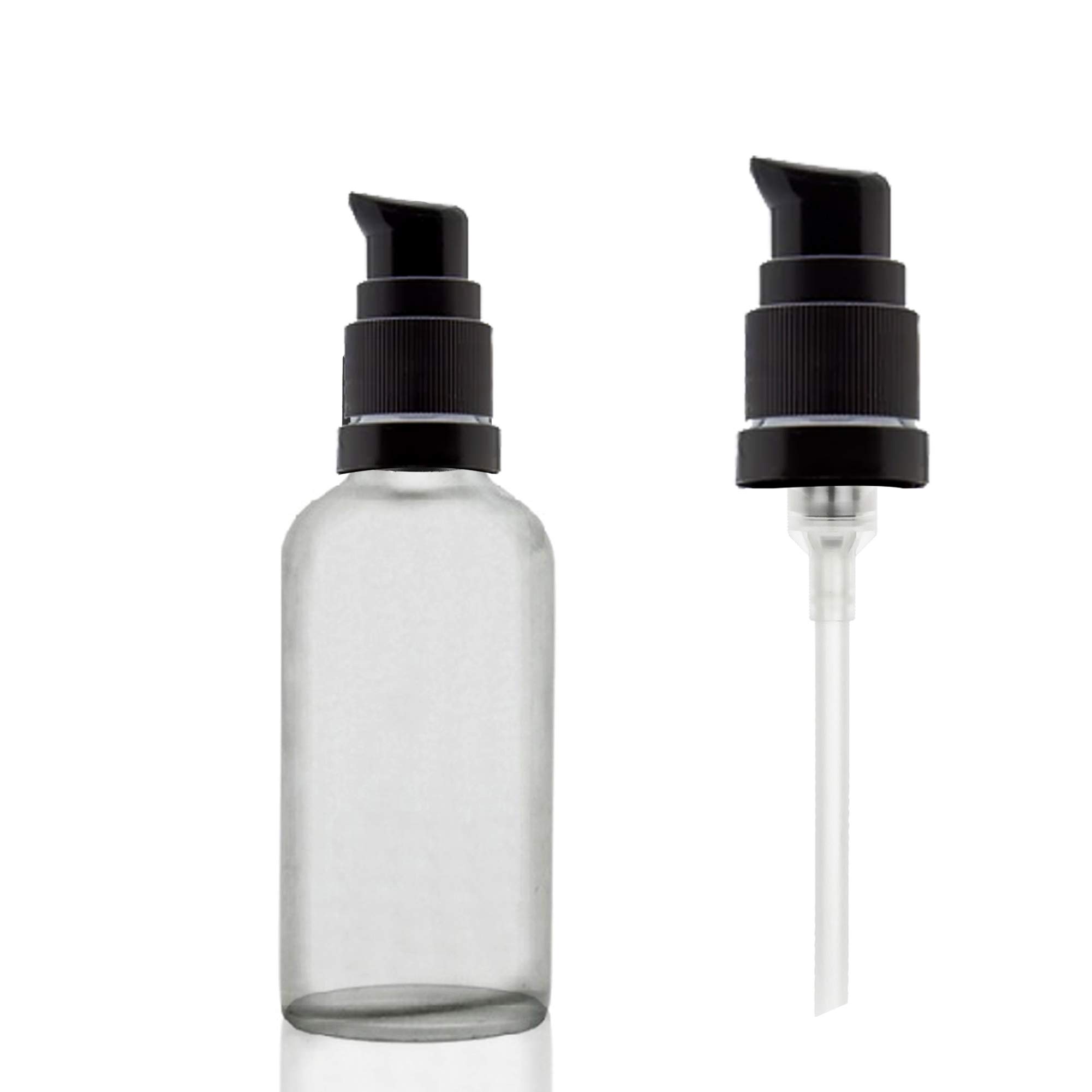 Devinez Multipurpose Frosted Round Glass Bottle, 30 ml with Lotion Pump & Cap (Pack of 6), for Beauty, Essential Oils, Blends, Skin Care, Travel, Toners, Cosmetic & DIY 4