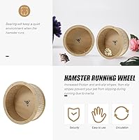 Vista 5 de balacoo Rueda de ejercicio silenciosa material de madera de calidad para hámster Chinchilla ardilla