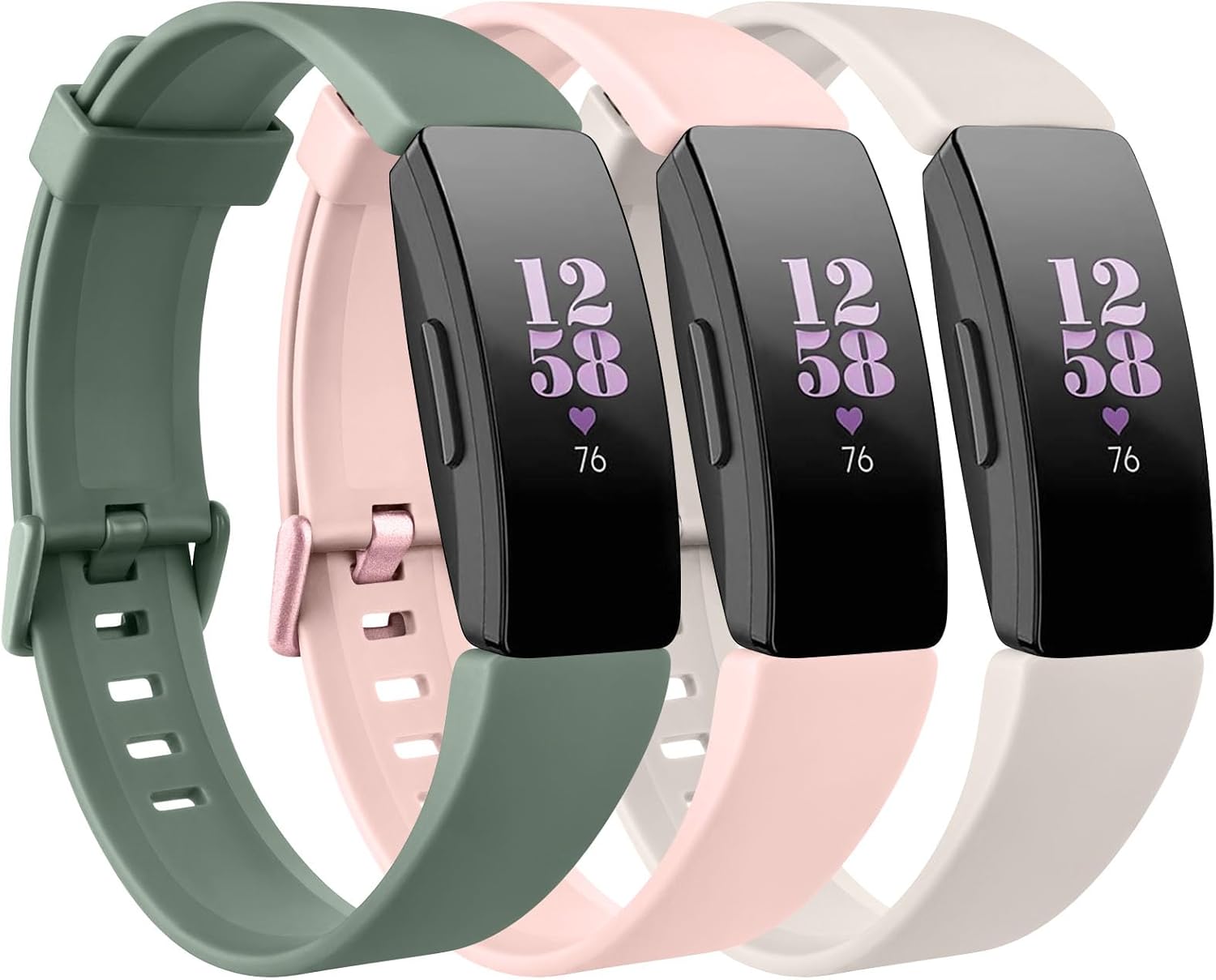 [3 Pack]Sport Bands for Fitbit Inspire 2 Bands & Fitbit Inspire HR