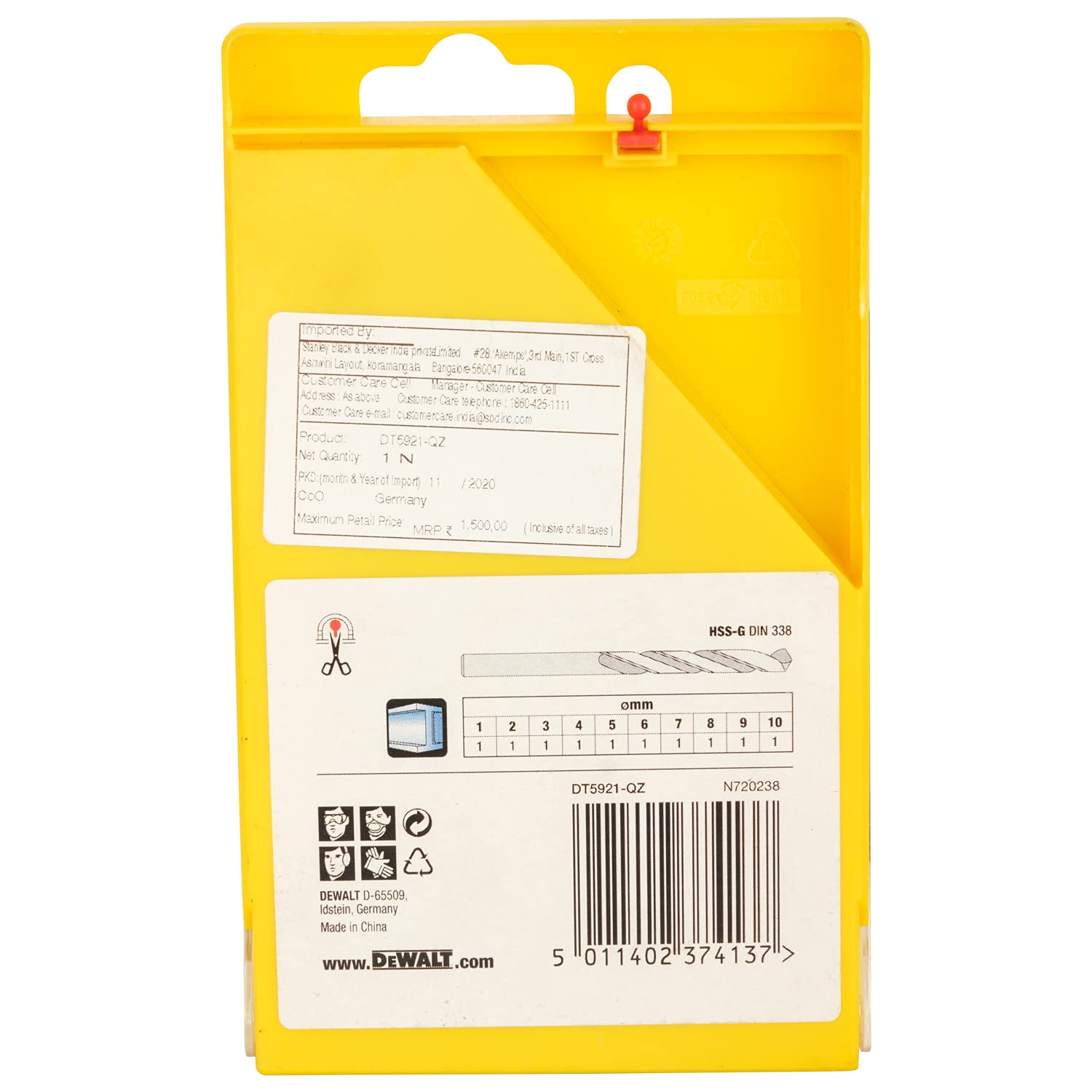 Dewalt DT5921 AKSESUAR SET, METALIK, 1 ADET