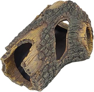 Hohopeti Esconderijo Terrário Log Flutuante Betta Pequenos 1 Peça Decoração De Aquário De Répteis Aquário De Vidro Ornamento De Aquário Resina Esconderijo Casa Rastreamento Resina