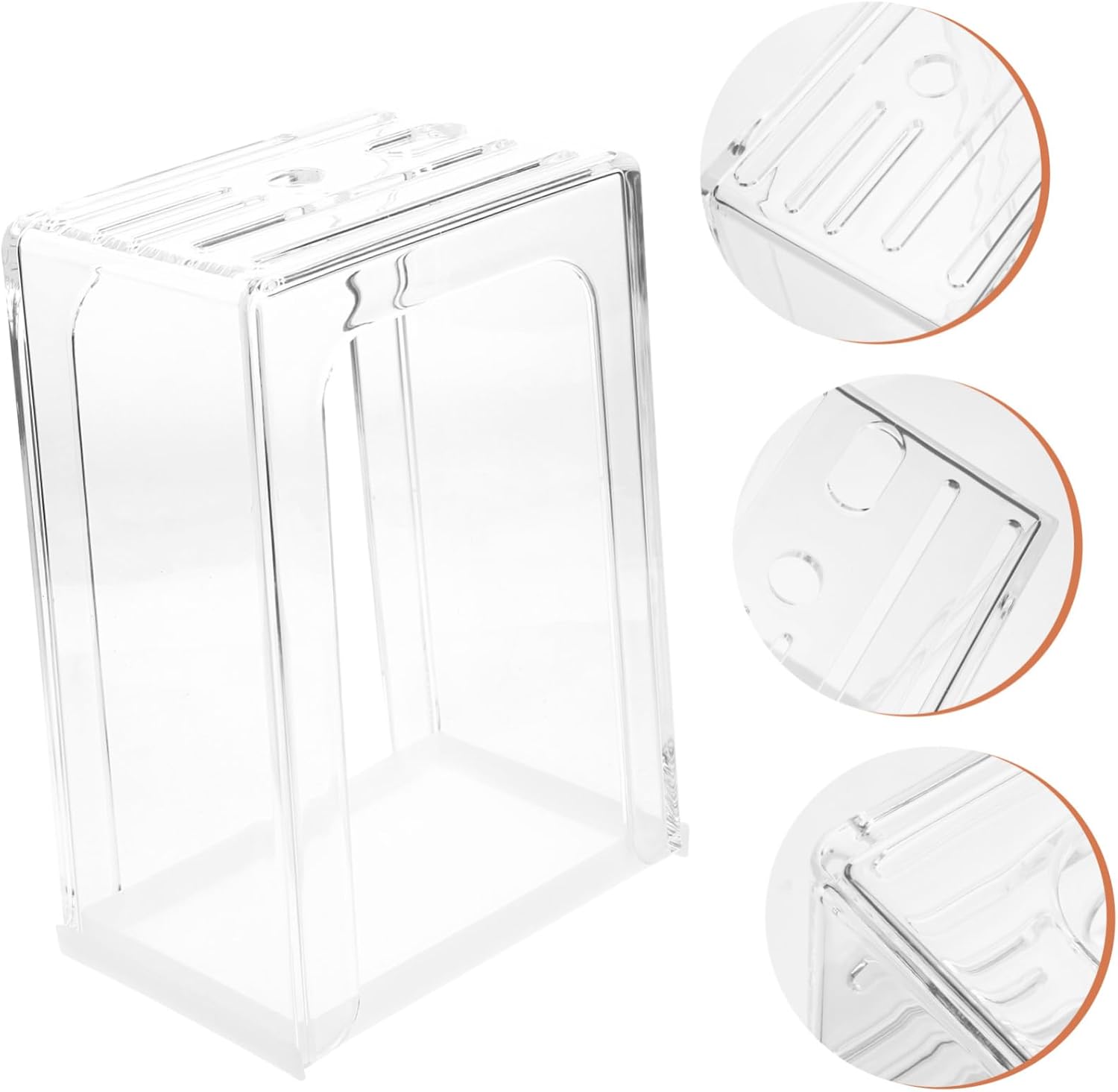 PRETYZOOM Elegant Kitchen Knife Block Multi-function Cutter Organizer Acrylic Cutter Holder Scissor Rack Utensil Holder